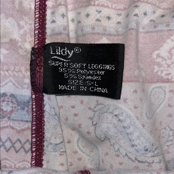 Vibrant Paisley Print Women's Leggings - Picture 2 of 3